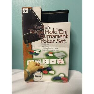 Cardinal's Texas Hold 'Em Tournament Poker‎ Set w/ Travel Case 2003